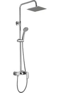 Душевая система со смесителем для душа Aquanet Quadro хром FSC1603-2 Душевая система со смесителем для душа Aquanet Quadro хром FSC1603-2, 1