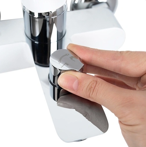 Смеситель для ванны IDDIS Cloud белый/хром CLOSB02i02WA