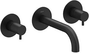Смеситель для раковины из стены Ravak Espirit чёрный матовый X070276, 1
