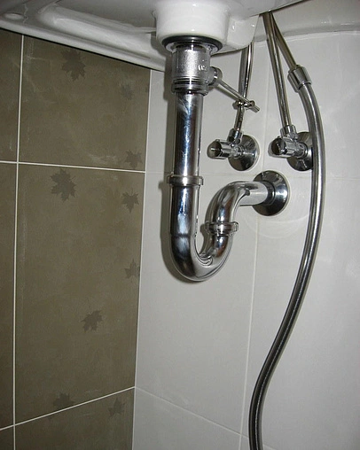 Сифон трубный для раковины Viega 5611 хром 305611