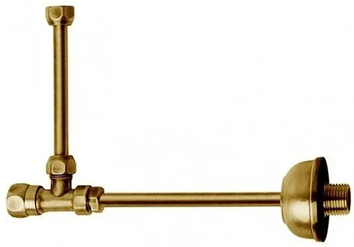 Угловой кран к бачку Kerasan золото 757291