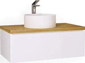 Тумба под умывальник подвесная Jorno Solis new 100 белый SolN.01.100/P/W/JR, 1