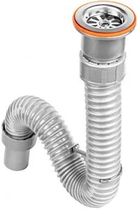 Сифон гофрированный для раковины Pestan BETTOSERB серый 125313 Сифон гофрированный для раковины Pestan BETTOSERB серый 125313, 1