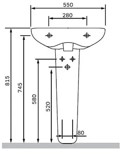 Пьедестал Am.Pm Like белый C804910WH Пьедестал Am.Pm Like белый C804910WH, 2