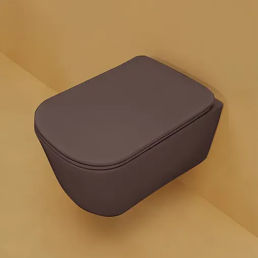 Унитаз подвесной безободковый Kerasan Tribeca Borgogna matt 511475