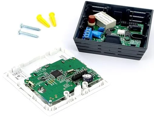 Проводной комнатный терморегулятор НЗ 24В Rehau Nea H белый 13360241001