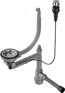 Сифон бутылочный для мойки с переливом Omoikiri WK-1-R-A-IN 4956164 Сифон бутылочный для мойки с переливом Omoikiri WK-1-R-A-IN 4956164, 1