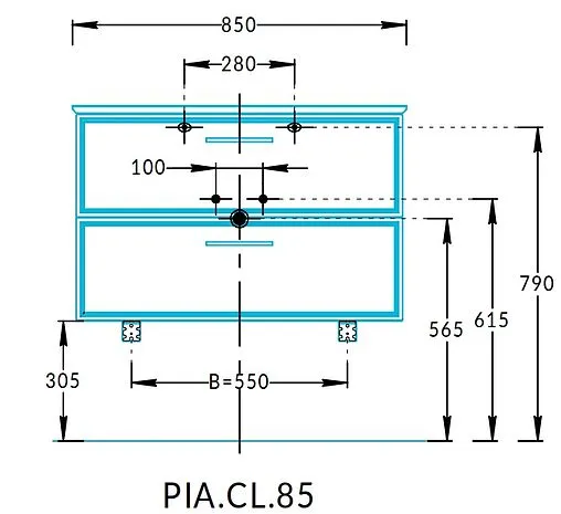 Тумба-умывальник подвесная Kerama Marazzi Piano Classic 85 ясень белый PIA.CL.85\WHT.M+PI.wb.85