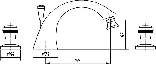 Смеситель для раковины Migliore Axo Swarovski бронза ML.AXO-625F.Br