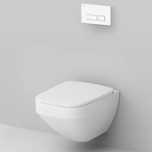 Комплект 6 в 1 Am.Pm Inspire 2.0 FlashClean IS47001.50A1700 с кнопкой белый глянцевый