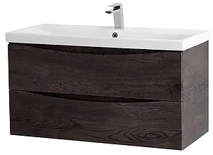 Тумба-умывальник подвесная BelBagno MARINO-CER 100 Rovere Nature Grigio MARINO-CER-1000-2C-SO-RNG-P+BB-0324-100-LVB, 3