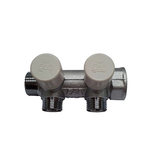 Коллектор балансировочный проходной 2 отвода 1&quot;в/н x ½&quot;к Far MultiFAR FK 3879 11202