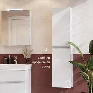 Шкаф-пенал подвесной Roca Oleta 35 белый матовый A857650501 Шкаф-пенал подвесной Roca Oleta 35 белый матовый A857650501, 5