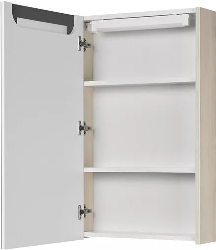 Шкаф-зеркало Aquaton Верди PRO 50 L белый/ясень фабрик 1A195802VDAV0