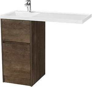 Тумба-умывальник напольная над стиральной машиной Aquaton Лондри 105 L дуб кантри 1A2670K1LHDY0+ Тумба-умывальник напольная над стиральной машиной Aquaton Лондри 105 L дуб кантри 1A2670K1LHDY0+, 1