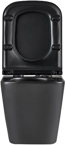 Унитаз подвесной безободковый Lemark Florex Торнадо 3.0 черный матовый 9612002