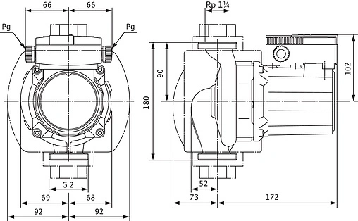 Насос циркуляционный для ГВС Wilo TOP-Z 30/10 EM 2115863