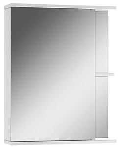 Шкаф-зеркало Айсберг Норма 1-55 L белый DA1603HZ, 1