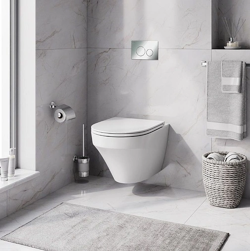 Инсталляция для подвесного унитаза Set 4 в 1 Am.Pm Pro I012704.9051 с кнопкой хром глянцевый Инсталляция для подвесного унитаза Set 4 в 1 Am.Pm Pro I012704.9051 с кнопкой хром глянцевый