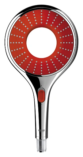 Лейка ручного душа Grohe Rainshower Icon хром/красный 27443000 Лейка ручного душа Grohe Rainshower Icon хром/красный 27443000