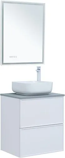 Тумба-умывальник Aquanet Арт 60 белый матовый 00313254+00306390