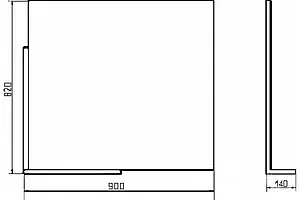 Зеркало Comforty Дюссельдорф 90 дуб дымчатый 00004147992CF Зеркало Comforty Дюссельдорф 90 дуб дымчатый 00004147992CF, 2