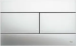 Клавиша смыва для унитаза OLI Slim Oliveira 659046 хром матовый Клавиша смыва для унитаза OLI Slim Oliveira 659046 хром матовый, 1