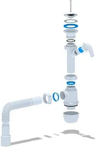 Сифон бутылочный для мойки Ани Пласт Грот A1015, 3