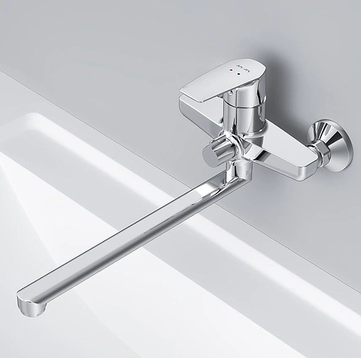 Смеситель для ванны с длинным изливом Am.Pm Gem хром F90A90000