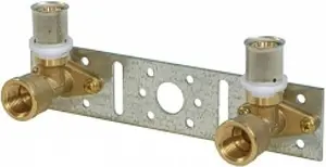 Монтажная планка с водорозетками пресс 16мм x ½"в Comisa 87.54.005 Монтажная планка с водорозетками пресс 16мм x ½"в Comisa 87.54.005, 1