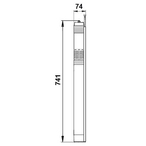 Насос скважинный центробежный 3&quot; Grundfos SQЕ 1-35 96510071