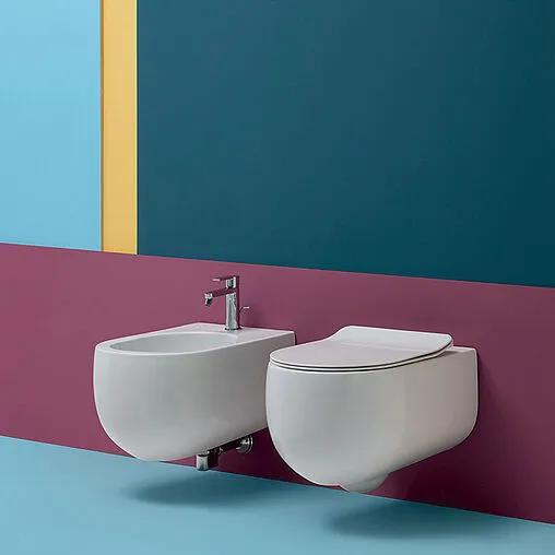 Биде подвесное Kerasan Flo белый матовый 312330