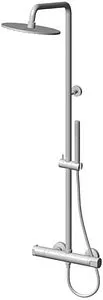 Душевая система с термостатом для душа Gattoni Circle Two никель KIT/TS60NS Душевая система с термостатом для душа Gattoni Circle Two никель KIT/TS60NS, 1