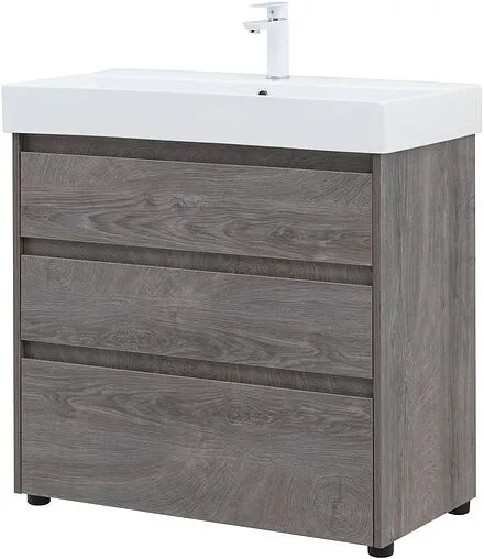 Тумба под умывальник напольная Aquanet Nova Lite 85 дуб рошелье 00302476