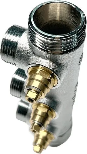 Коллектор регулирующий проходной 3 отвода 1&quot;в/н x ¾&quot;ек Uni-fitt 414C4330