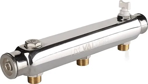 Коллектор распределительный проходной 6 отводов 1½&quot;в/в x ¾&quot;н Valtec VTc.510.SS.080506