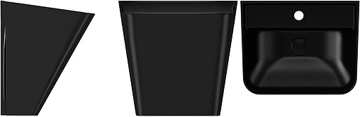 Раковина ISVEA Sott'Aqua 50 чёрный матовый 10SQ37002SV-2N