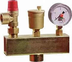 Группа безопасности котла до 50 кВт 1&quot; 3 бар TIM JH1022-3