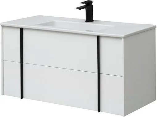 Тумба под умывальник подвесной Allen Brau Reality 100 белый 1.32007.WM