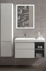 Тумба-умывальник подвесная Kerama Marazzi Cubo 90 белый матовый/ментс CUB.90Lh\WHT.M, 3