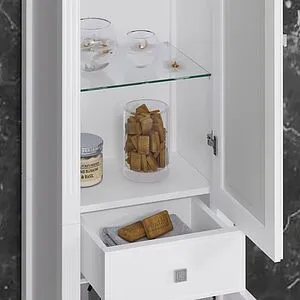 Шкаф-пенал напольный Opadiris Лаура 45 R белый Z0000012757, 4