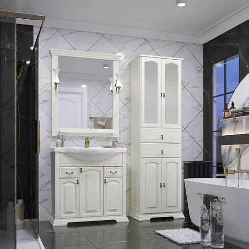 Тумба под умывальник напольный Opadiris Риспекто 85 слоновая кость 00-00006703