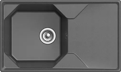 Мойка кухонная GranFest Unique U-840L антрацит