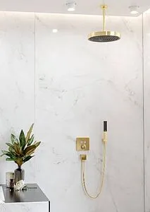 Держатель верхнего душа на потолок Hansgrohe S 300 шлифованная бронза 27389140 Держатель верхнего душа на потолок Hansgrohe S 300 шлифованная бронза 27389140, 3