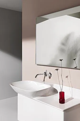 Тумба-умывальник подвесной Laufen INO 77 R белый матовый 4.2540.1.030.170.1+