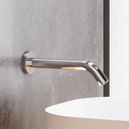 Смеситель для раковины из стены Damixa Scandinavian Pure хром 360270000