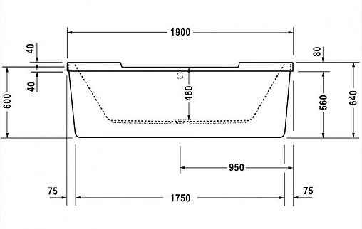 Ванна акриловая Duravit Starck 190x90 700340000000000