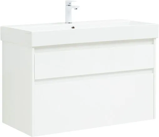 Тумба под умывальник Aquanet Nova Lite 100 (SLIM SYNERGY) белый 00249940