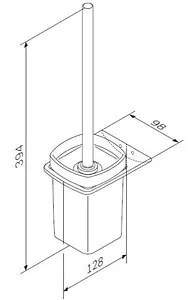 Ёршик для унитаза Am.Pm Inspire 2.0 хром A50A33400 Ёршик для унитаза Am.Pm Inspire 2.0 хром A50A33400, 2