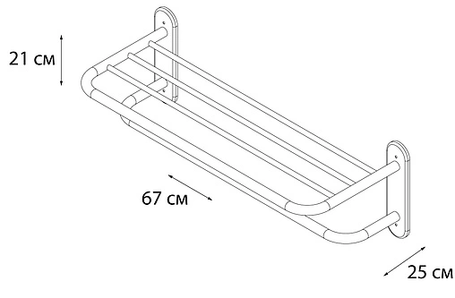 Полка для полотенец Fixsen Hotel FX-31015